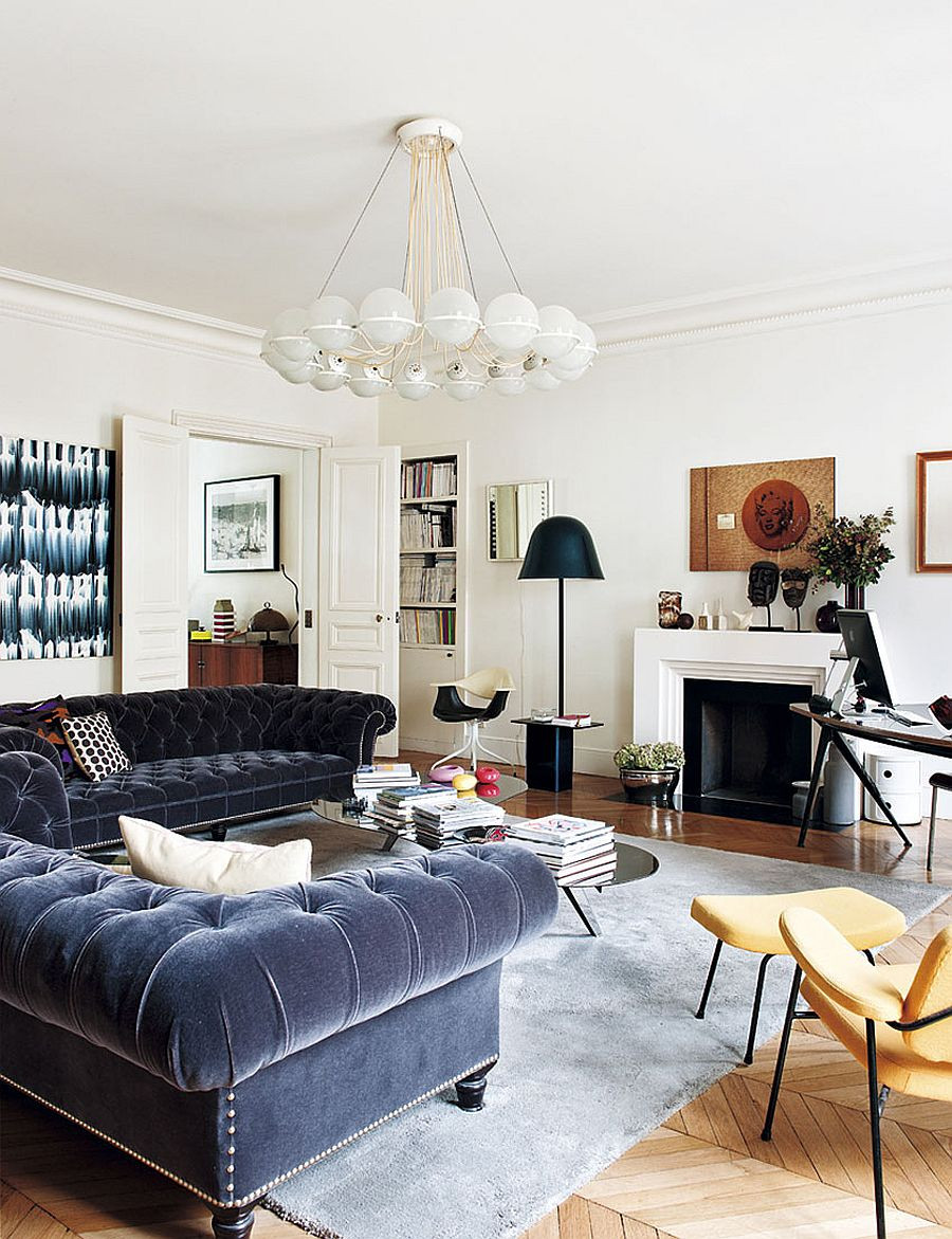 Paris Living Room Decor
 Decorating Parisian Style Chic Modern Apartment by Sandra