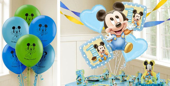 Party City 1st Birthday Boy
 Mickey Mouse 1st Birthday Balloons Party City