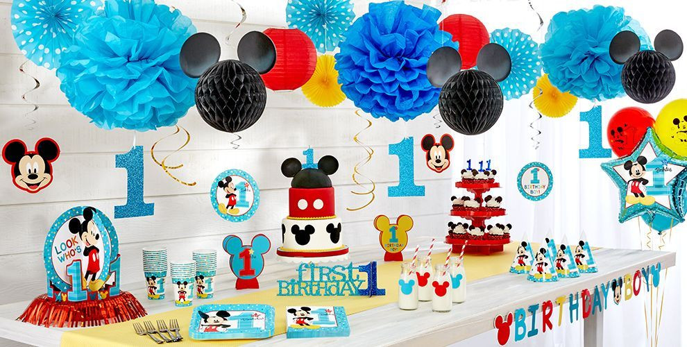 Party City 1st Birthday Boy
 Mickey Mouse 1st Birthday Party Supplies
