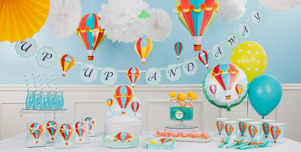 Party City Baby Balloons
 Up & Away Baby Shower Decorations Party City