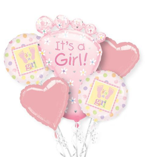 Party City Baby Balloons
 Foil Its A Girl Baby Shower Balloon Bouquet Party City