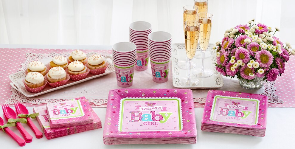 Party City Baby Shower Girl
 Wel e Baby Girl Baby Shower Party Supplies