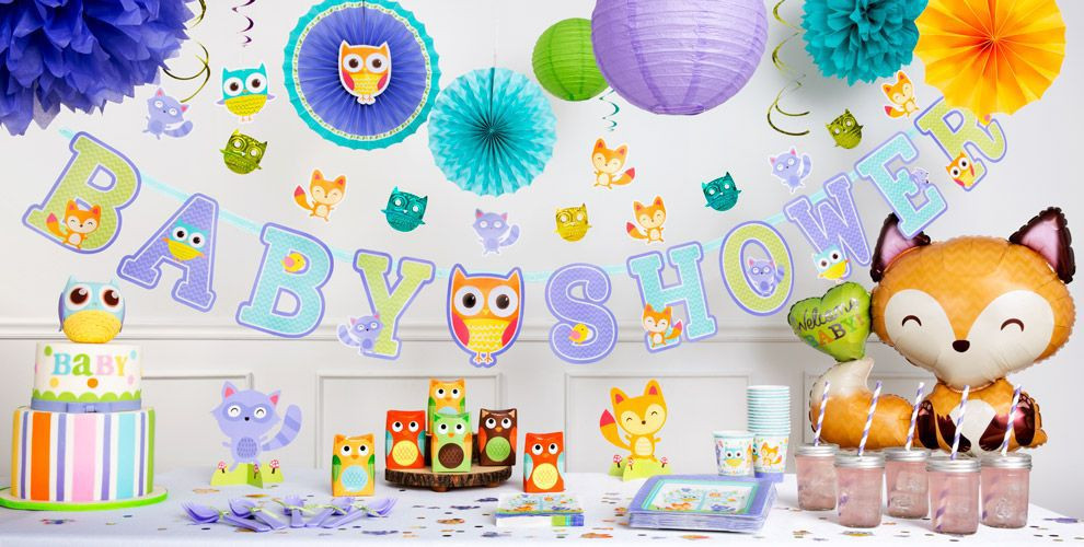 Party City Baby Shower Items
 Woodland Baby Shower Decorations Party City