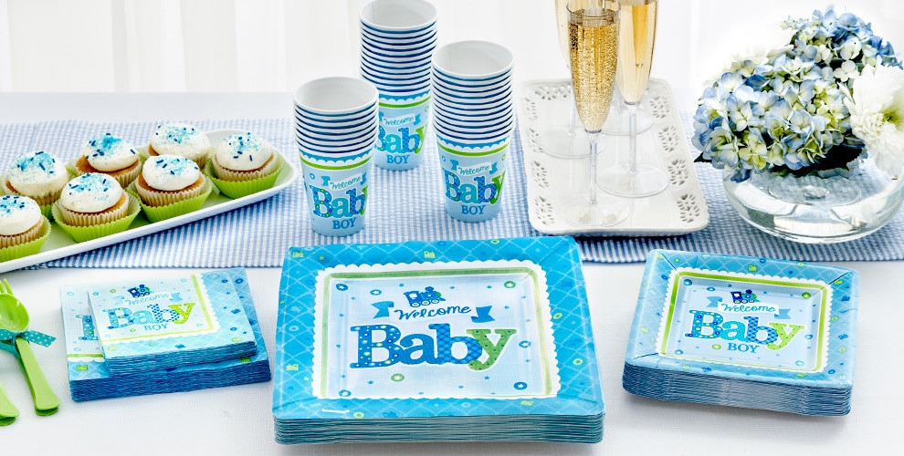 Party City Decorations For Baby Showers
 Wel e Baby Boy Baby Shower Party Supplies Party City