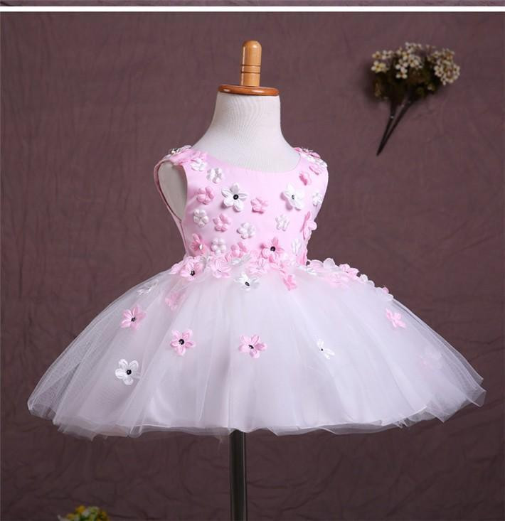 Party Dresses For 1 Year Old Baby Girl
 Baby Wow Pink Sleeveless Flower Wedding Party Dresses Baby