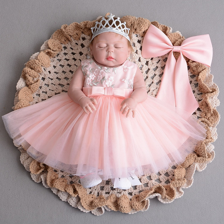 Party Dresses For 1 Year Old Baby Girl
 Pink Bow 1 Year Old Birthday Baby Girl Dress Party Wear
