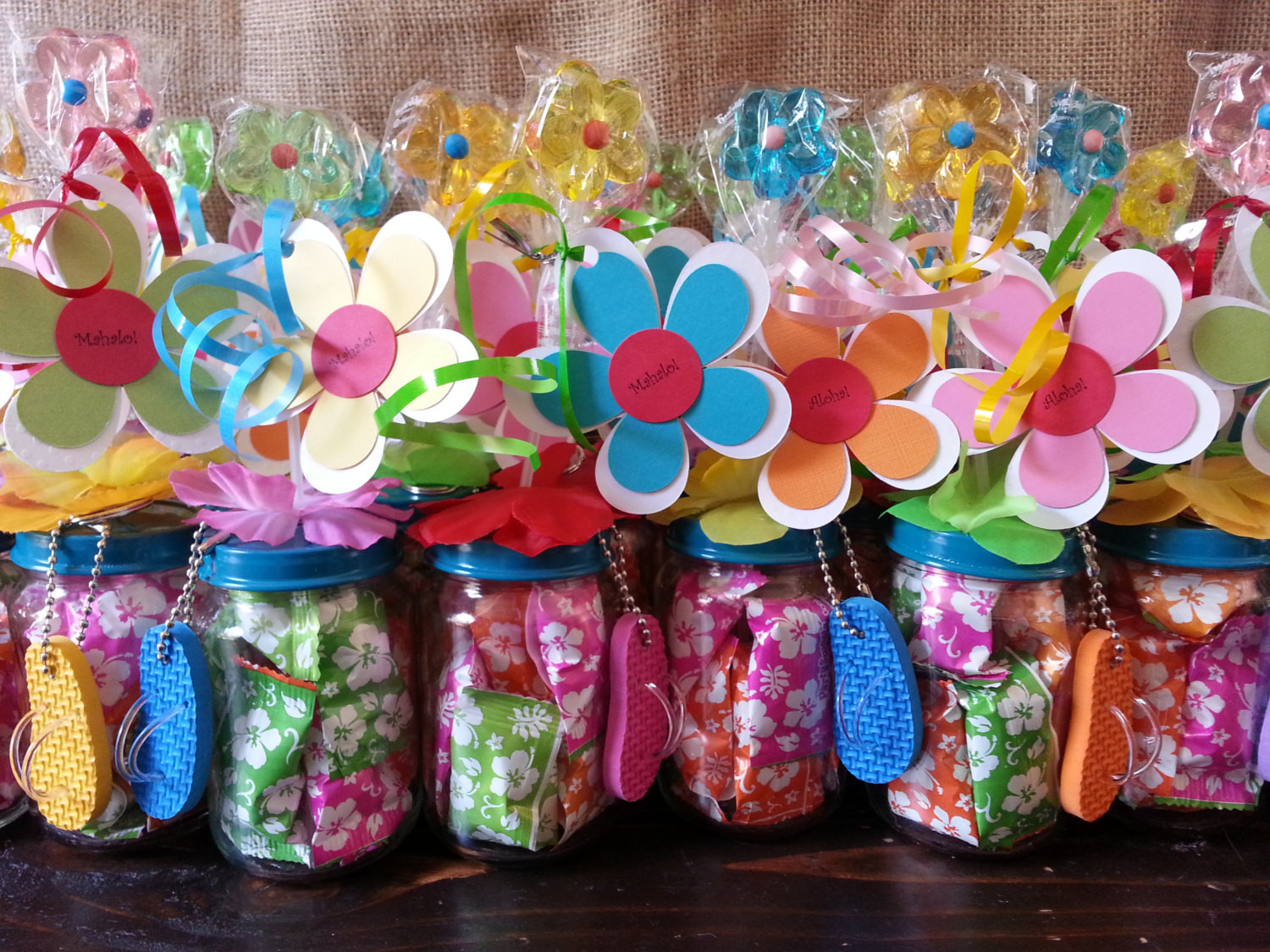 Party Favor Baby
 Hawaiian Luau Party Favors Baby food jar party favors