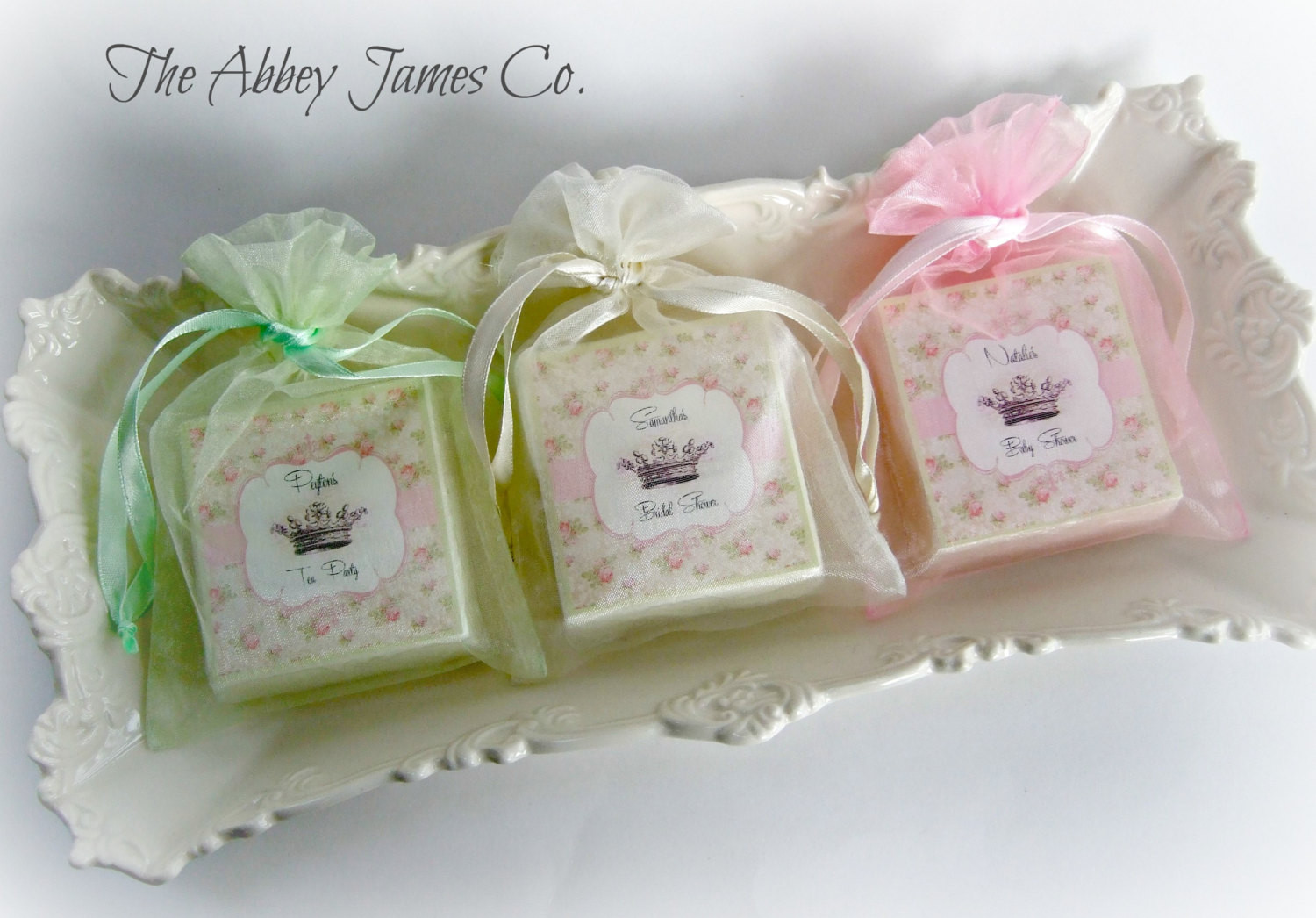 Party Favor Baby
 Shabby Chic Shower Favors Tea Party Favors Baby by AbbeyJames