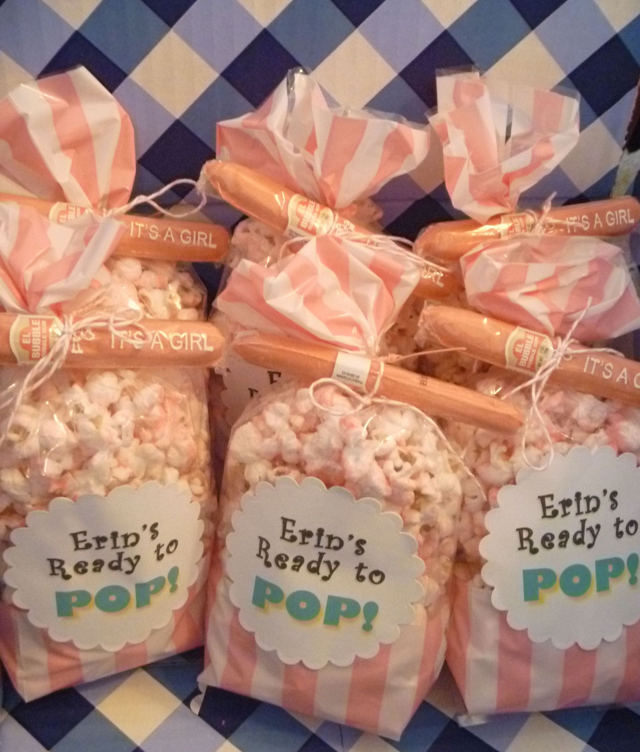 Party Favor Baby
 Salty Sweet Delicious “Ready to Pop” Popcorn – Baby Shower
