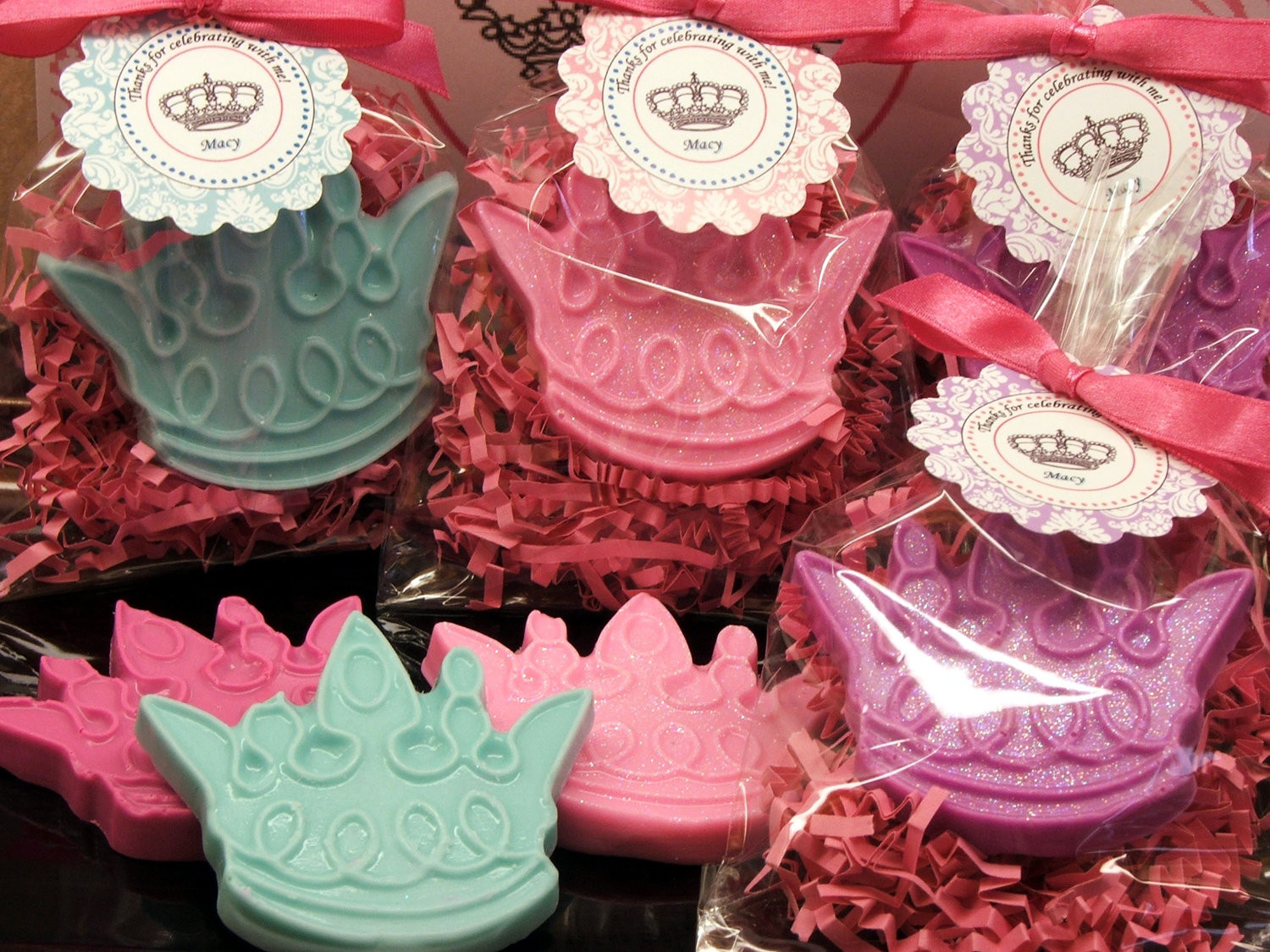 Party Favor Baby
 Set of 10 Tiara Crown Soap Party Favor Baby Shower Princess