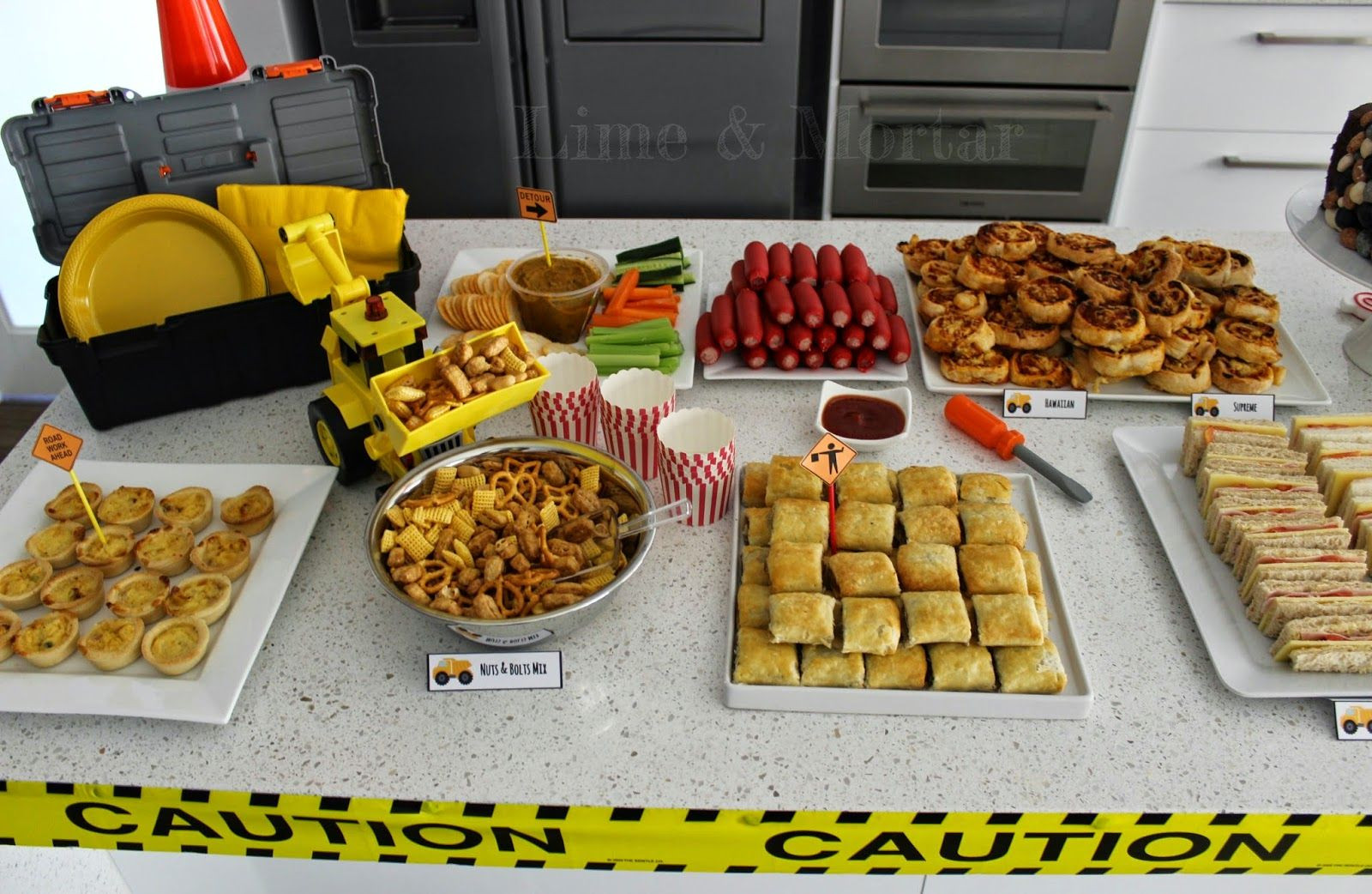 Party Food Themes Ideas
 construction themed party foods Google Search