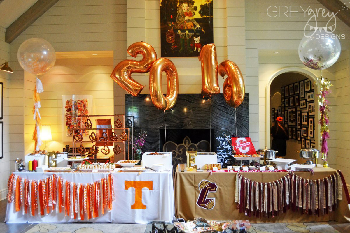 Party Ideas For College Graduation
 GreyGrey Designs My Parties Dueling Tailgate Graduation