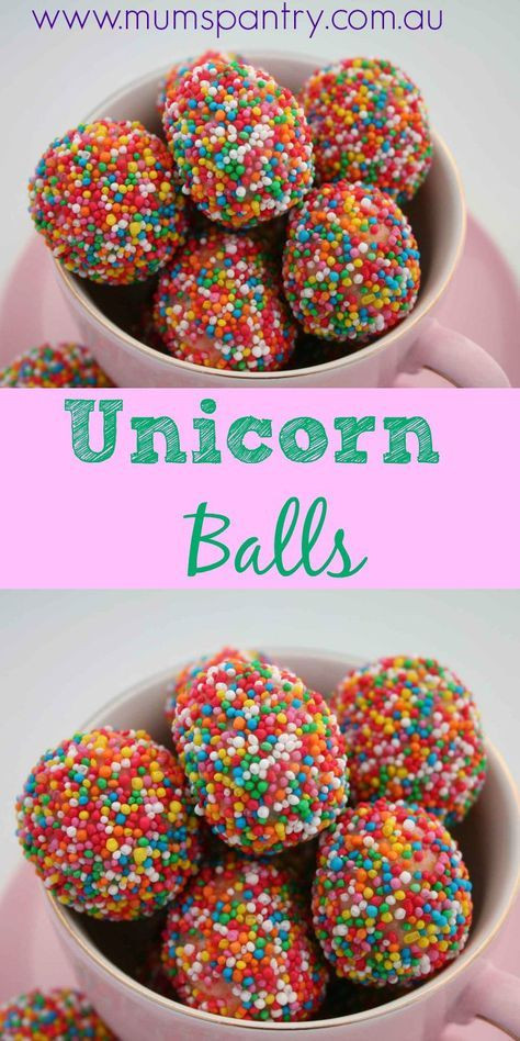 Party Ideas Unicorn Food Glass
 Unicorn Rainbow Balls Mum s Pantry in 2019