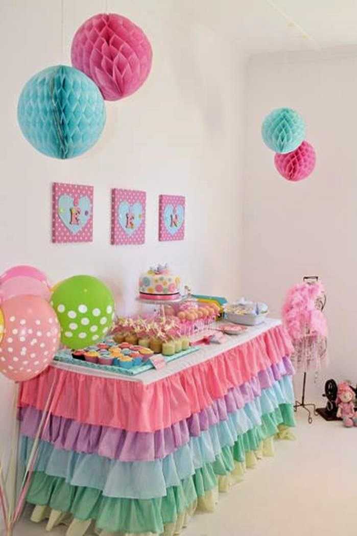 Party Theme For 1 Year Old Baby Girl
 Parte 3 – Mesa de Doces