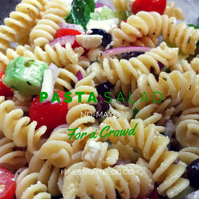 Pasta Salad No Mayo
 Hines Sight Blog Easy No Mayo Pasta Salad Recipe for a