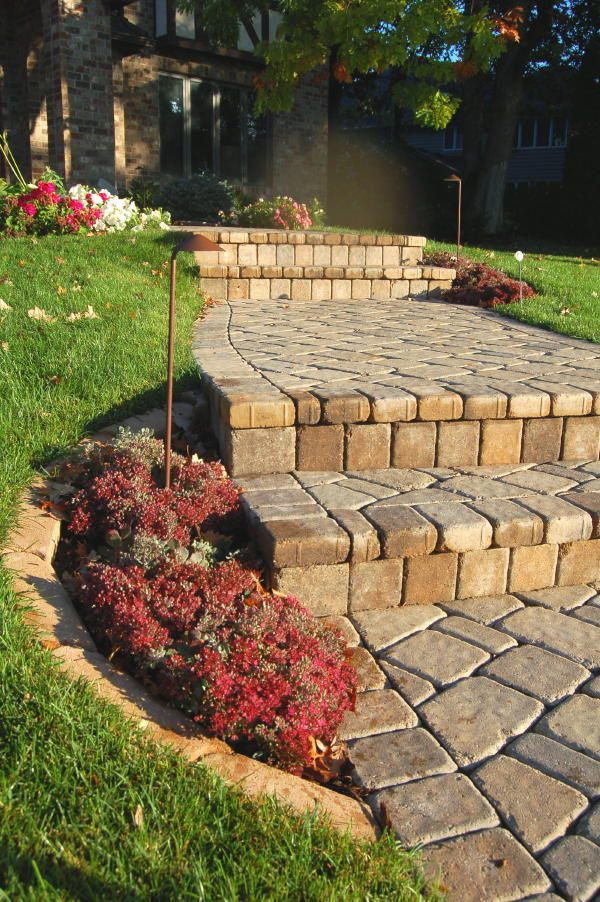 Patio And Landscaping
 paver steps 4