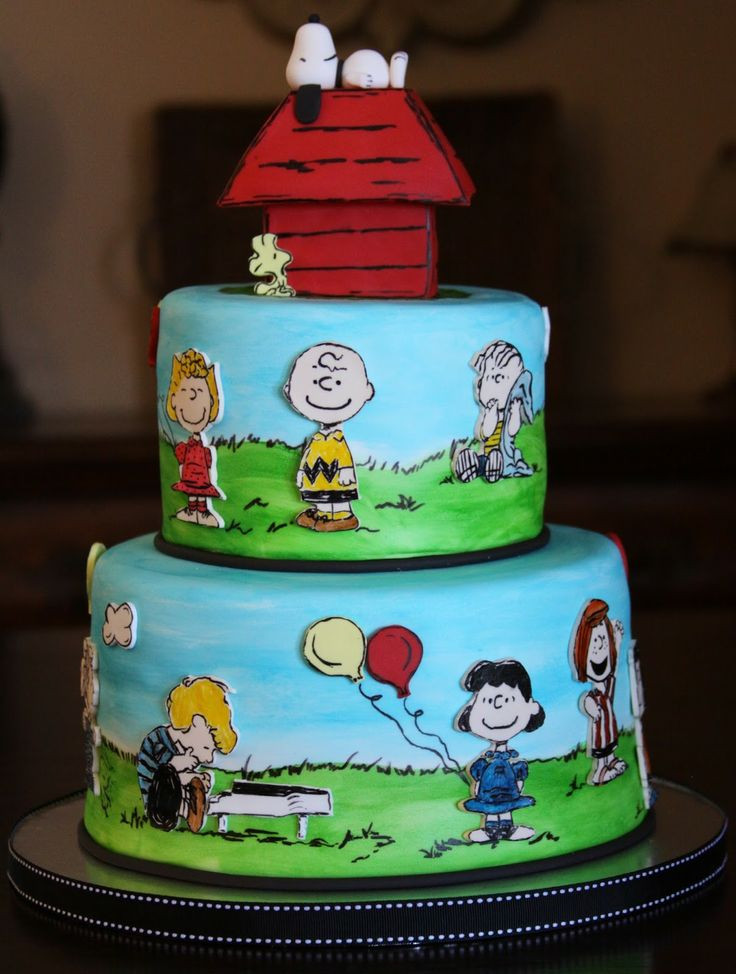 Peanuts Birthday Cake
 78 images about Baby shower themed snoopy & Woodstock