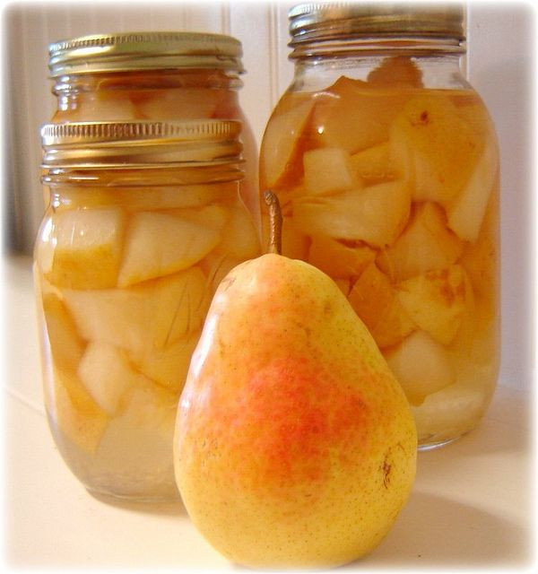 Pear Recipes For Canning
 Canned pears 1920 s style skins left on and easy syrup