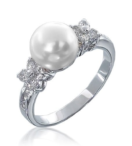 Pearl And Diamond Engagement Rings
 PEARL DIAMOND ENGAGEMENT RING