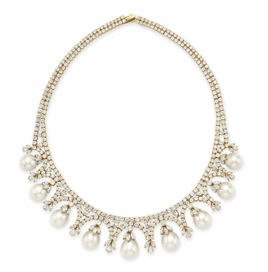 Pearl And Diamond Necklace
 Marie Poutine s Jewels & Royals Diamond and Pearl Necklaces