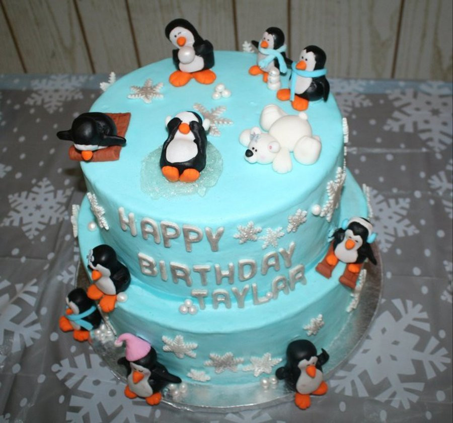 Penguin Birthday Cake
 Winter ederland Cake Penguin Party CakeCentral