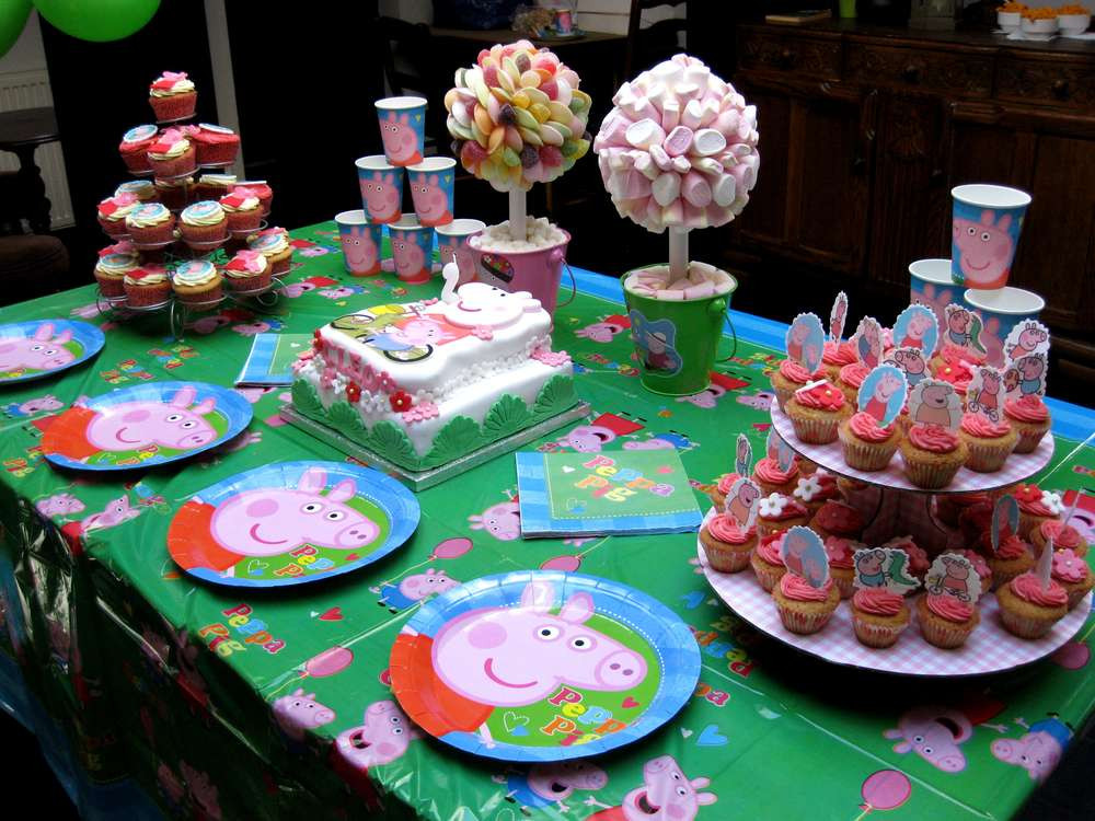 Peppa Pig Birthday Decorations
 Peppa Pig Birthday Party Ideas 1 of 9