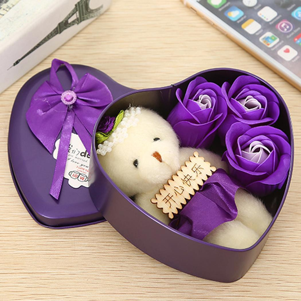 Perfect Birthday Gift For Girlfriend
 Rose Flower Soap Creative Valentine s Day Wedding