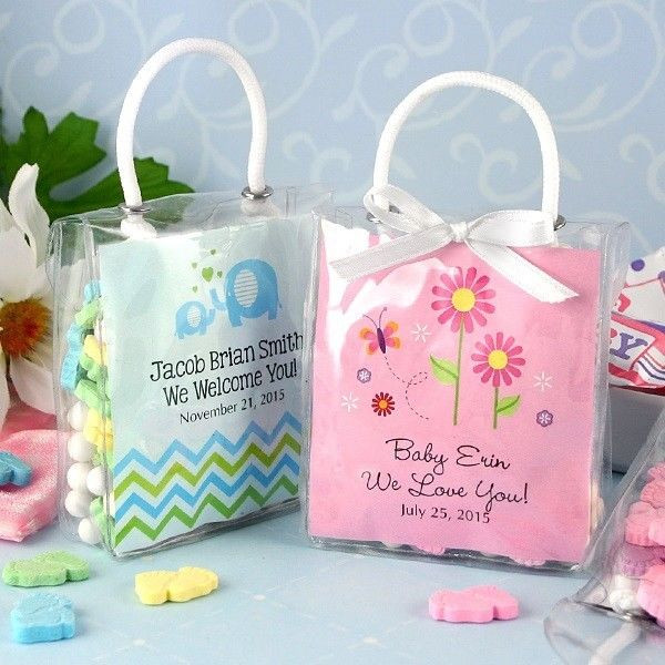 Personalized Baby Shower Gift Bags
 Baby Shower Mini Gift Totes for Baby Shower Favors & Gift