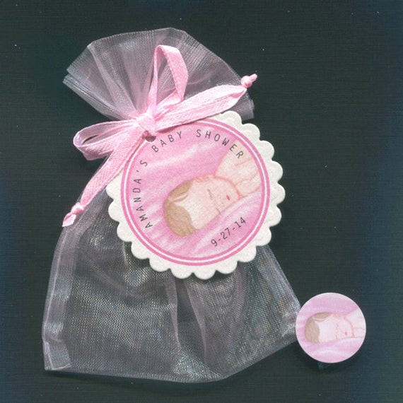 Personalized Baby Shower Gift Bags
 Personalized Baby Girl Baby Shower Favor Candy Bags Baby Girl