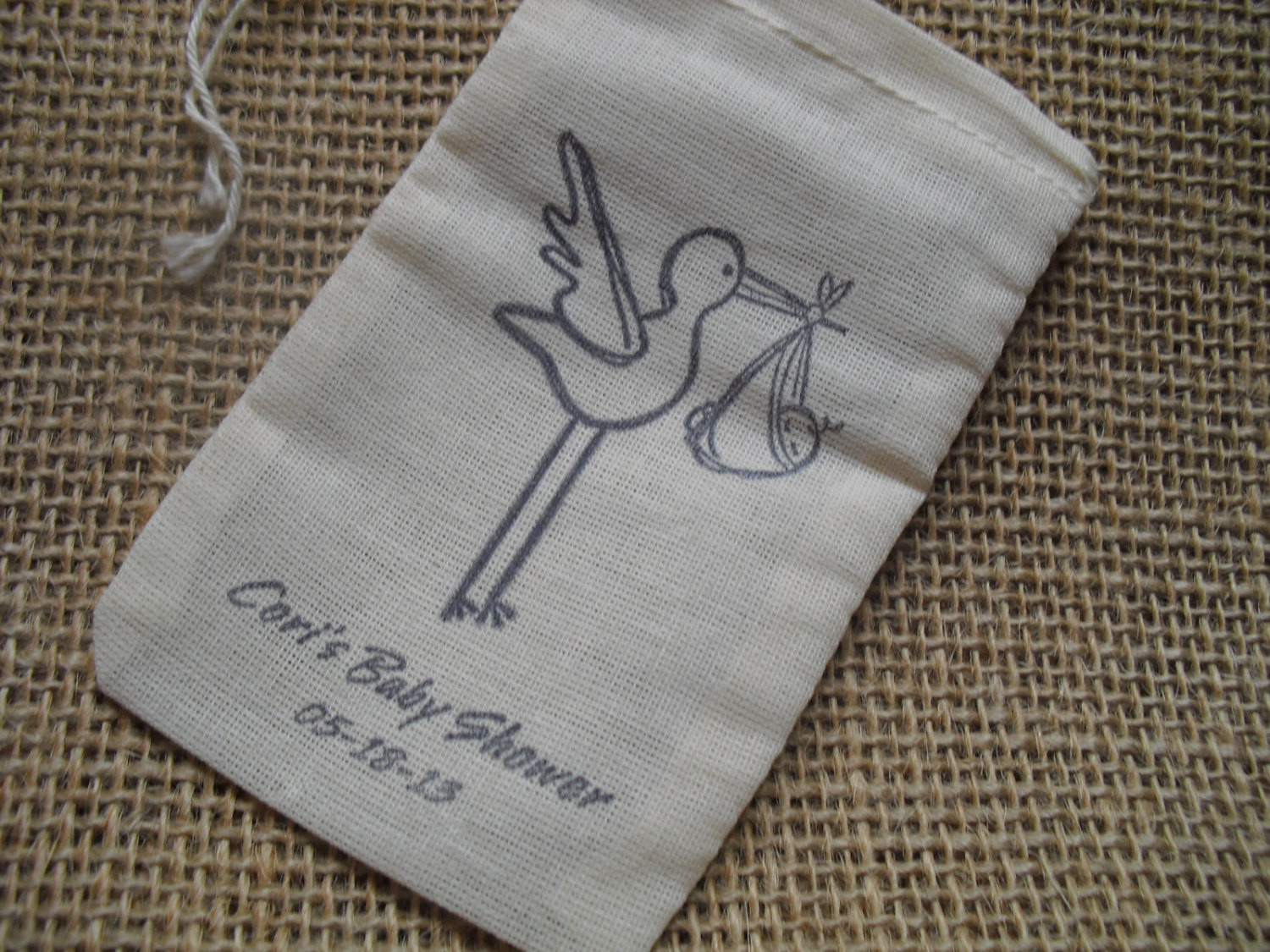 Personalized Baby Shower Gift Bags
 Personalized Baby Shower Stork Favor Bags Gift Bags or Candy