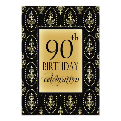Personalized Birthday Party Invitations
 90th Birthday Party Personalized Invitation