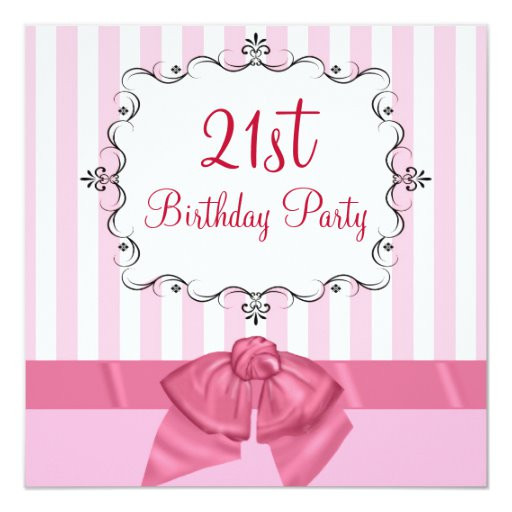 Personalized Birthday Party Invitations
 Personalized 21st Birthday Party Invitations