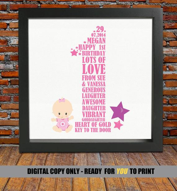 Personalized First Birthday Gifts
 Personalized 1st Birthday Gift 1st birthday 1st birthday