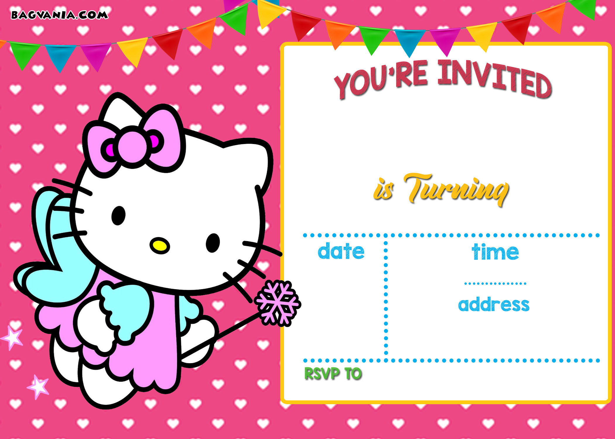 Personalized Hello Kitty Birthday Invitations
 FREE Personalized Hello Kitty Birthday Invitations