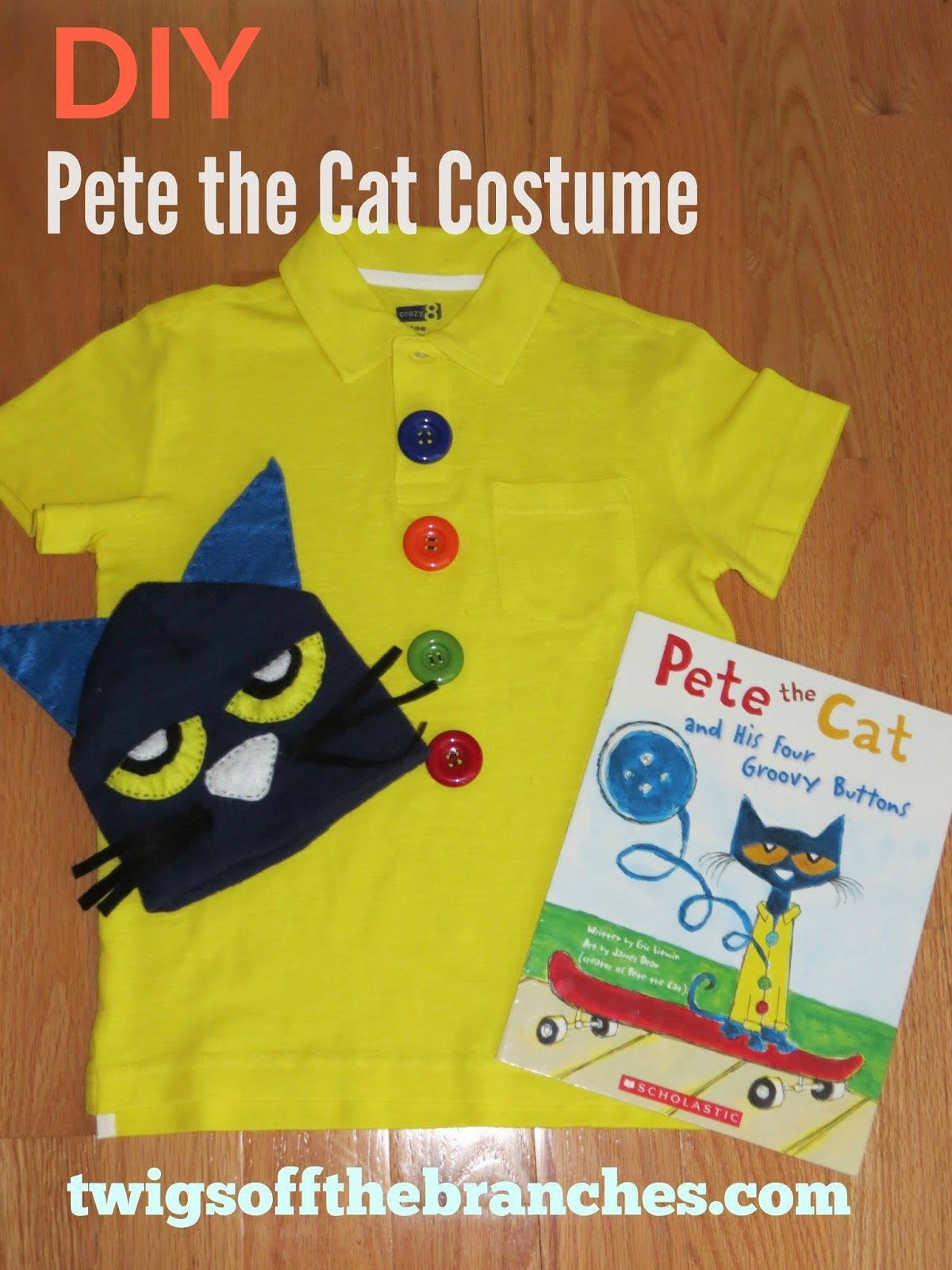 Pete The Cat Costume DIY
 Twigs f the Branches Easy DIY Pete the Cat Costume for