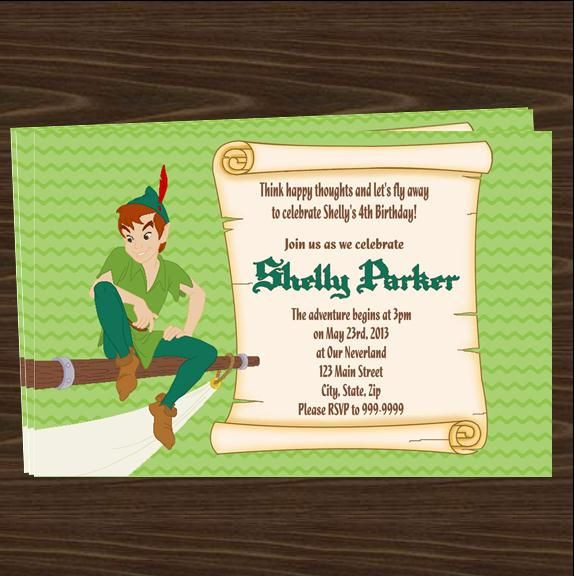 Peter Pan Birthday Invitations
 Peter Pan Birthday Party Invitations – FREE PRINTABLE