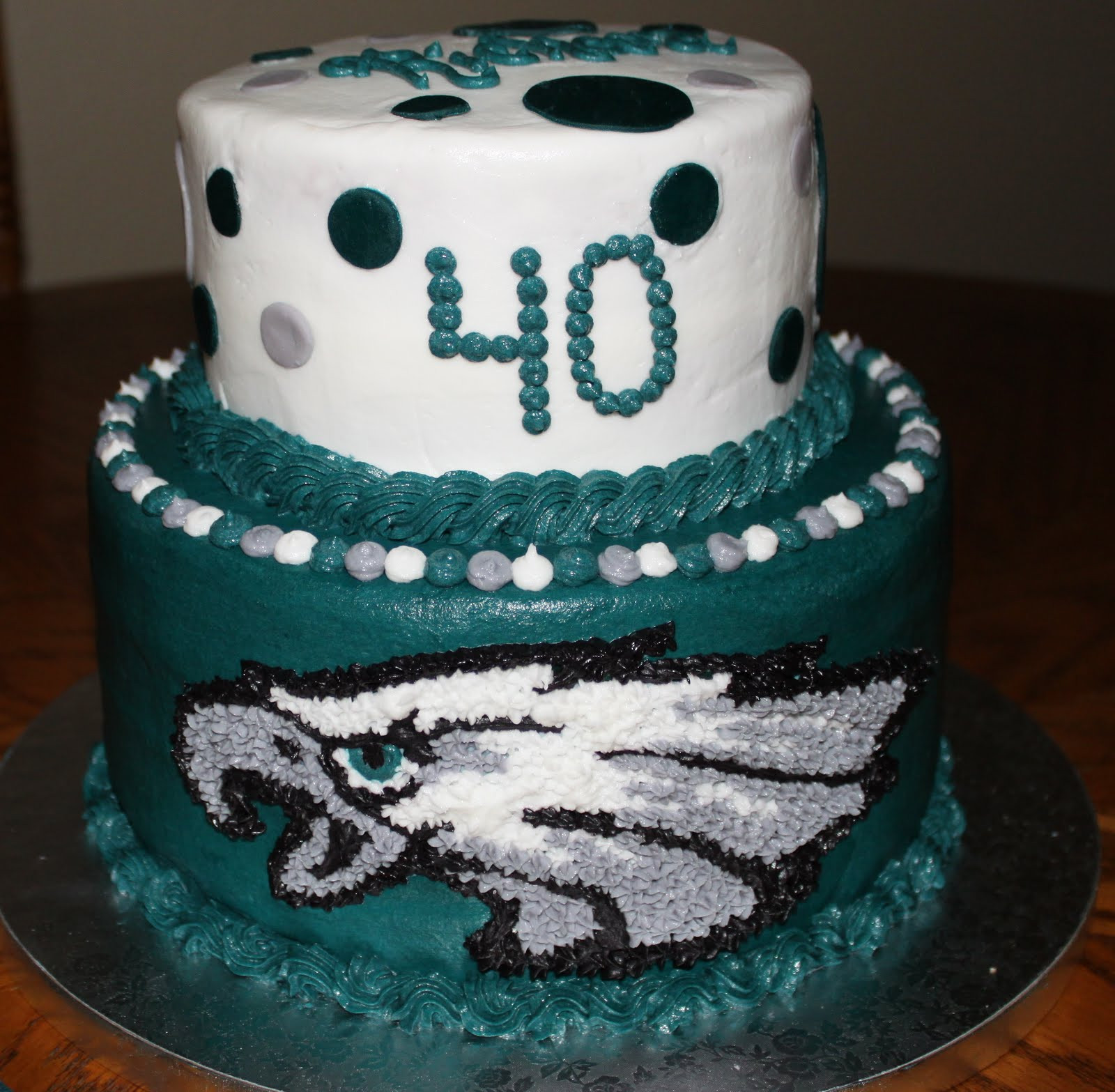 Philadelphia Eagles Birthday Cake
 A Little Bite of Heaven Philadelphia Eagles Cake