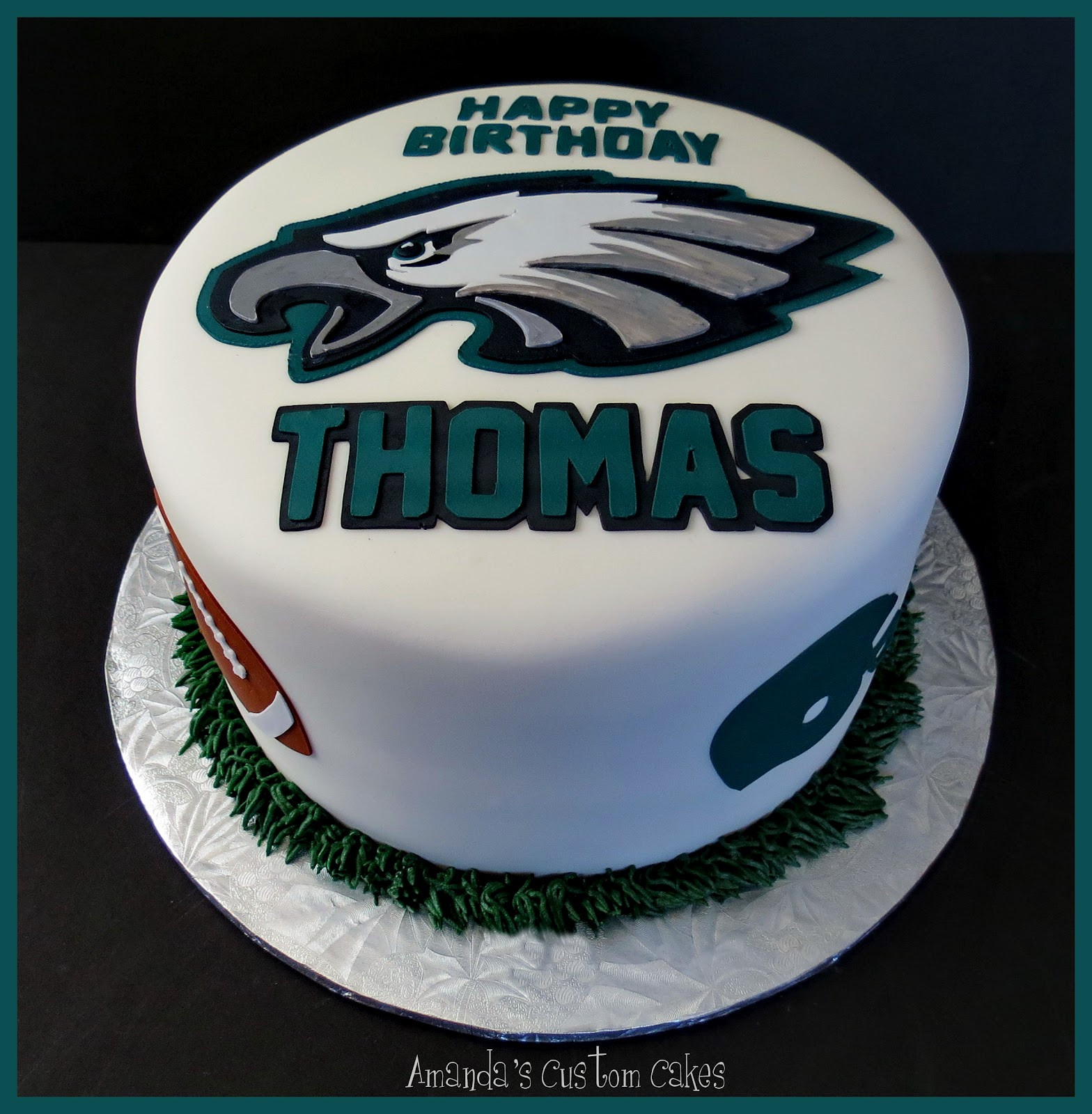 Philadelphia Eagles Birthday Cake
 Amanda s Custom Cakes Philadelphia Eagles Cake
