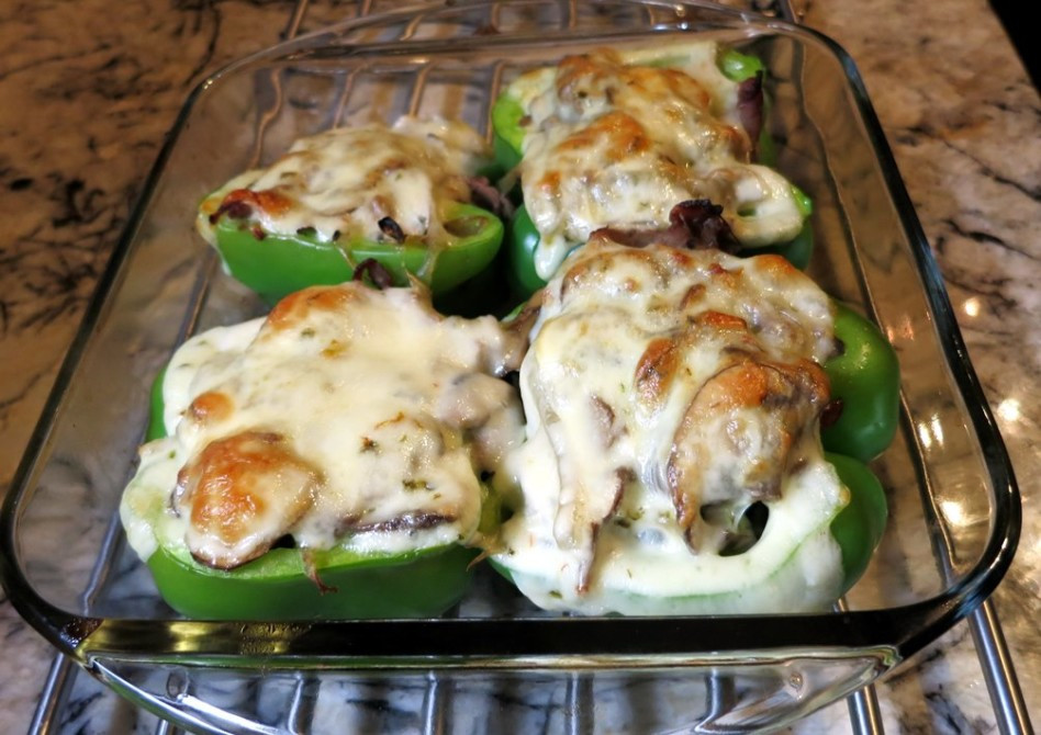 Philly Cheesesteak Stuffed Bell Peppers
 philly cheesesteak stuffed peppers