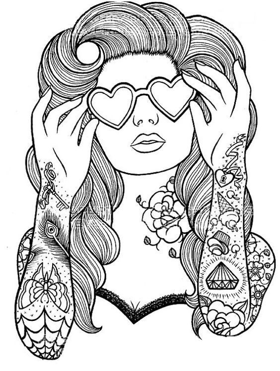 Pin Up Girls Coloring Book
 Pin Up Girl Coloring Pages at GetColorings