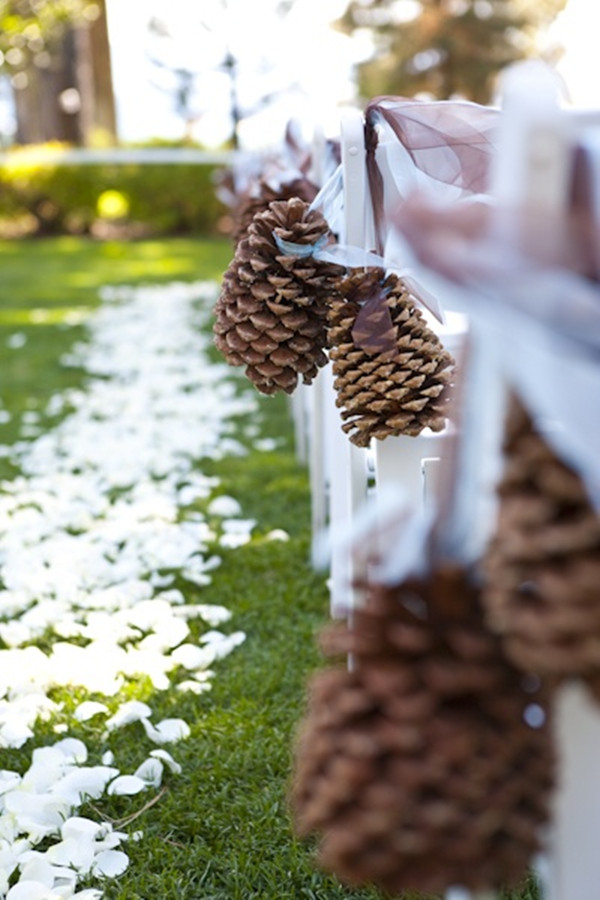 Pine Cone Wedding Decorations
 Top 20 Winter Wedding Ideas With Pines