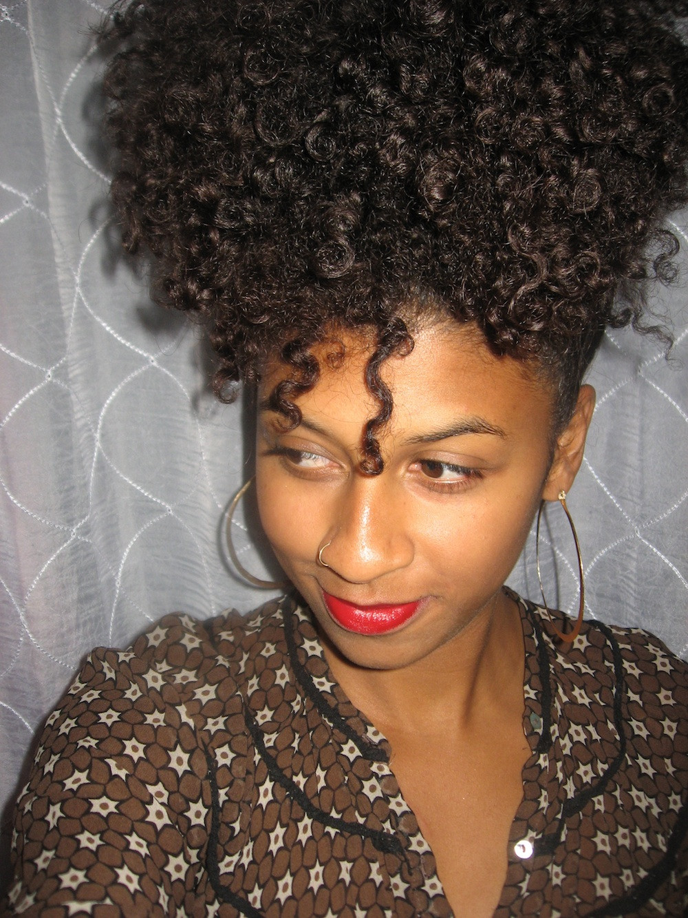 Pineapple Hairstyle Natural Hair
 Shanti & Antoinette Natural Hair Style Icons