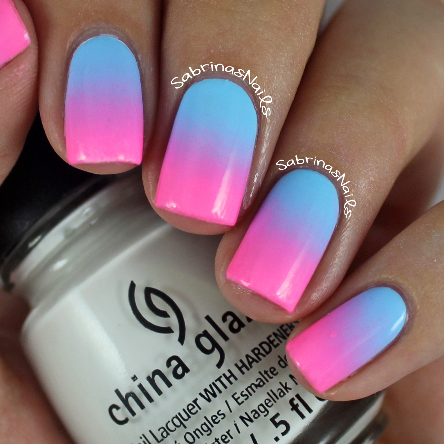 Pink And Blue Nail Designs
 Sabrinas Nails Cotton Candy Ombre Nails