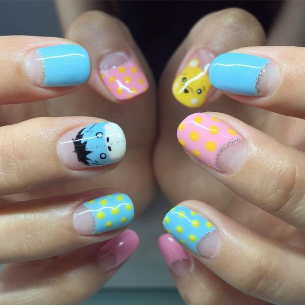 Pink And Blue Nail Designs
 53 Awesome Blue Nail Art Designs Ideas