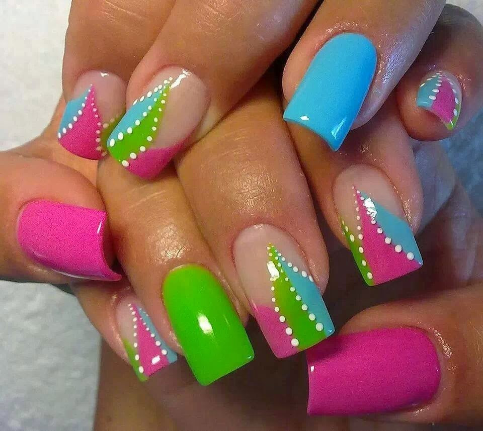 Pink And Blue Nail Designs
 65 Best Green And Pink Nail Art Designs