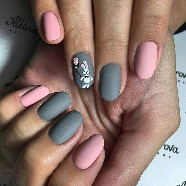 Best 20 Pink and Gray Nail Designs – Home, Family, Style and Art Ideas