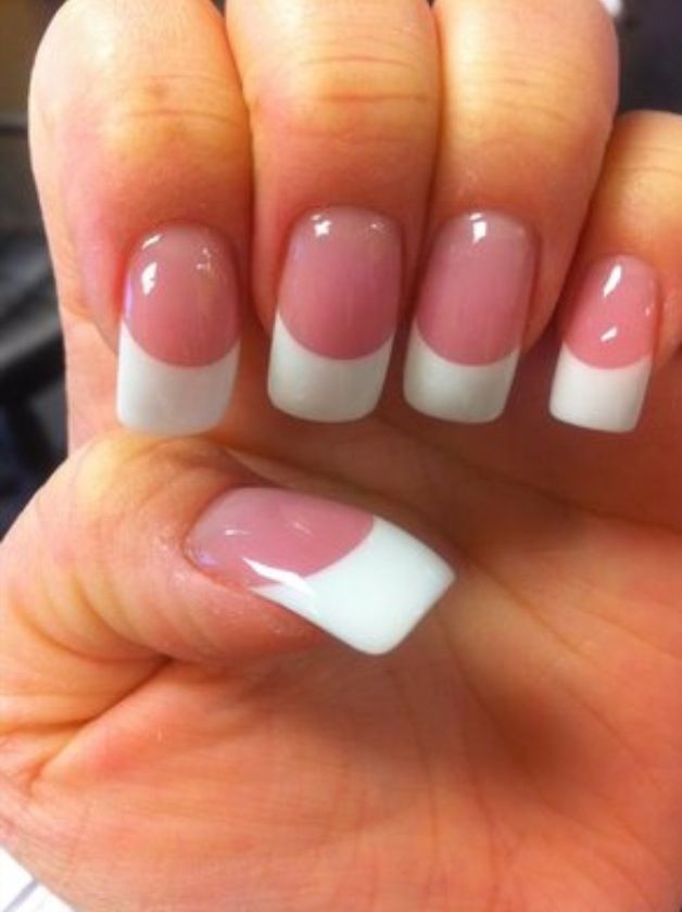 Pink And White Acrylic Nail Designs
 20 best images about Pink and White Nails on Pinterest