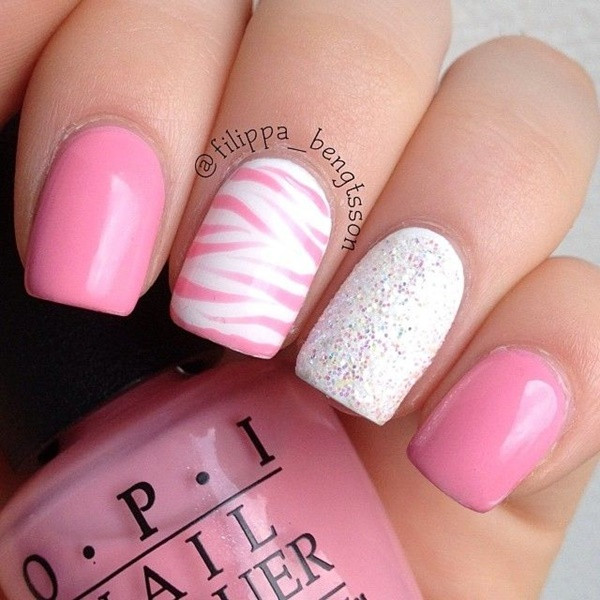 Pink And White Acrylic Nail Designs
 50 Most Beautiful Pink And White Nails Designs Ideas You