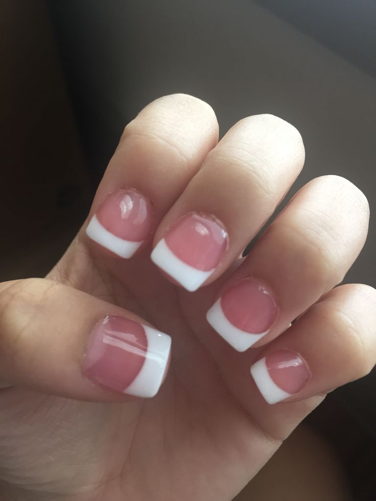Pink And White Acrylic Nail Designs
 Best 25 French tip acrylic nails ideas on Pinterest