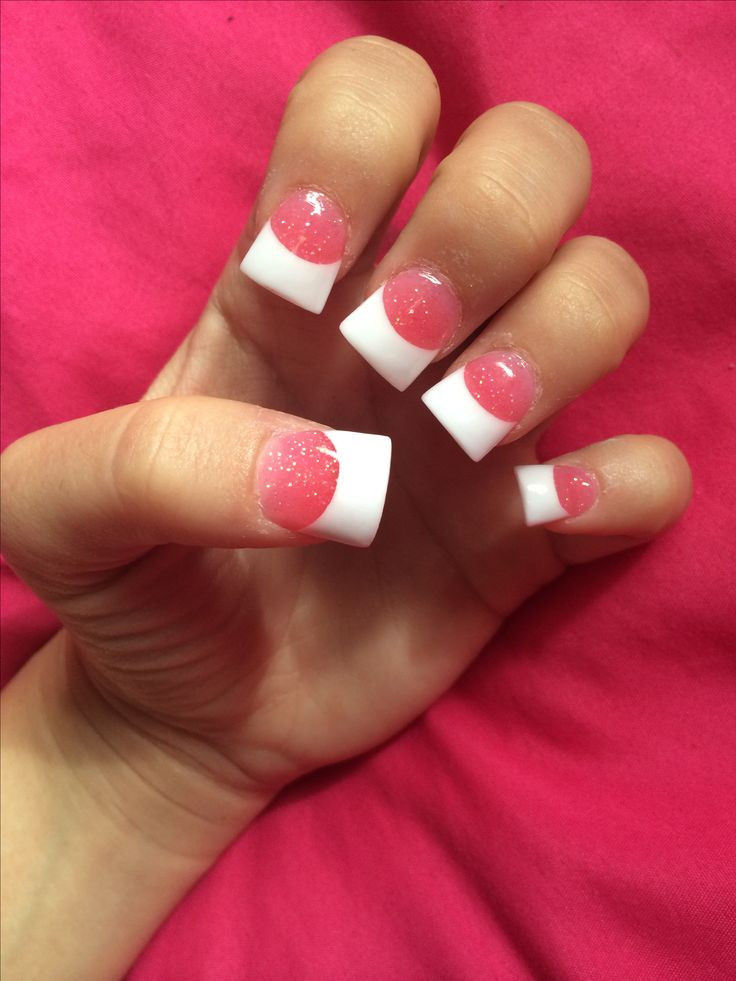 Pink And White Acrylic Nail Designs
 acrylic nails pink and white Nails